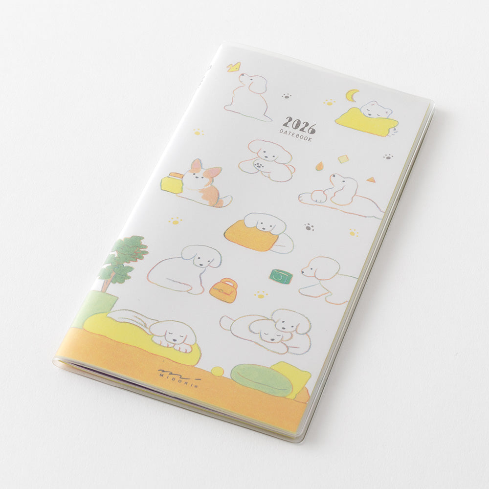 Midori Slim Pocket Diary - Dogs
