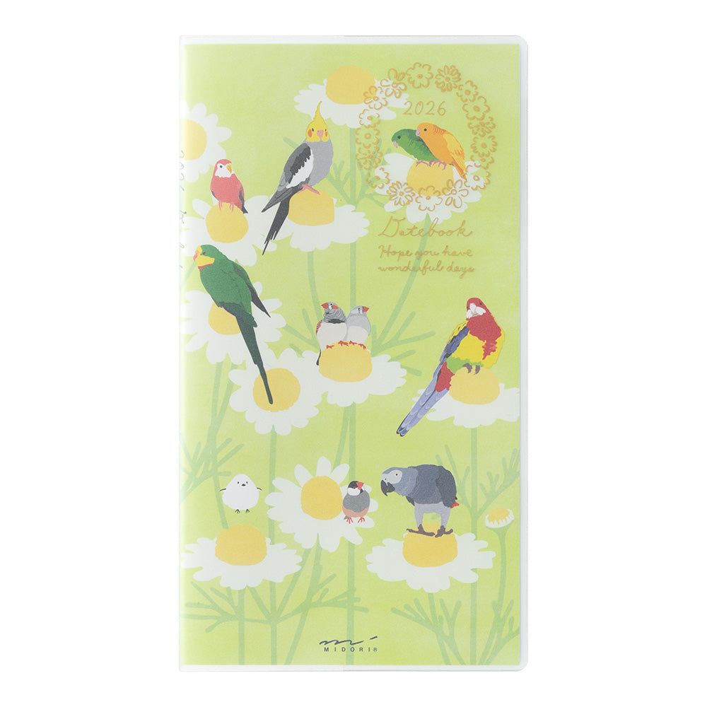 Midori Slim Pocket Diary - Birds