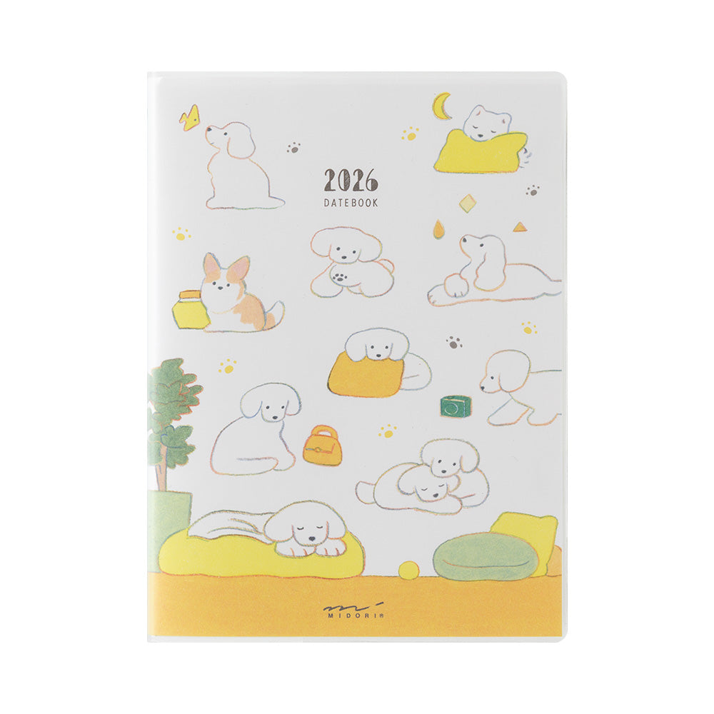 Midori A6 Pocket Diary - Dogs