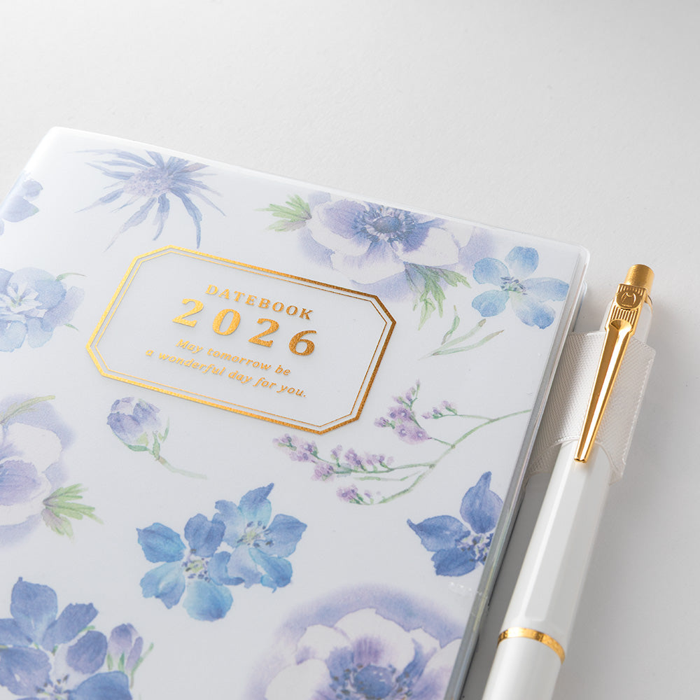 Midori A6 Pocket Diary - Country Time Flowers