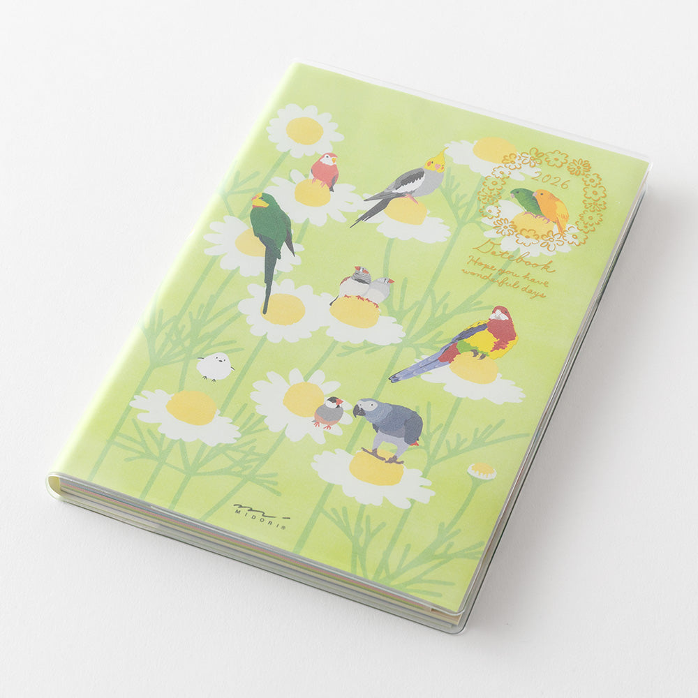 Midori A6 Pocket Diary - Birds