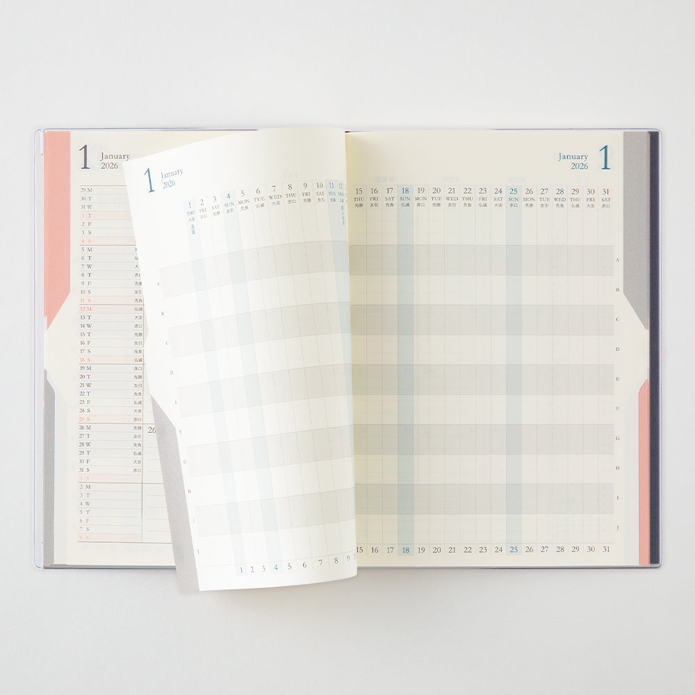 Midori B6 Double Schedule - Progress - Navy