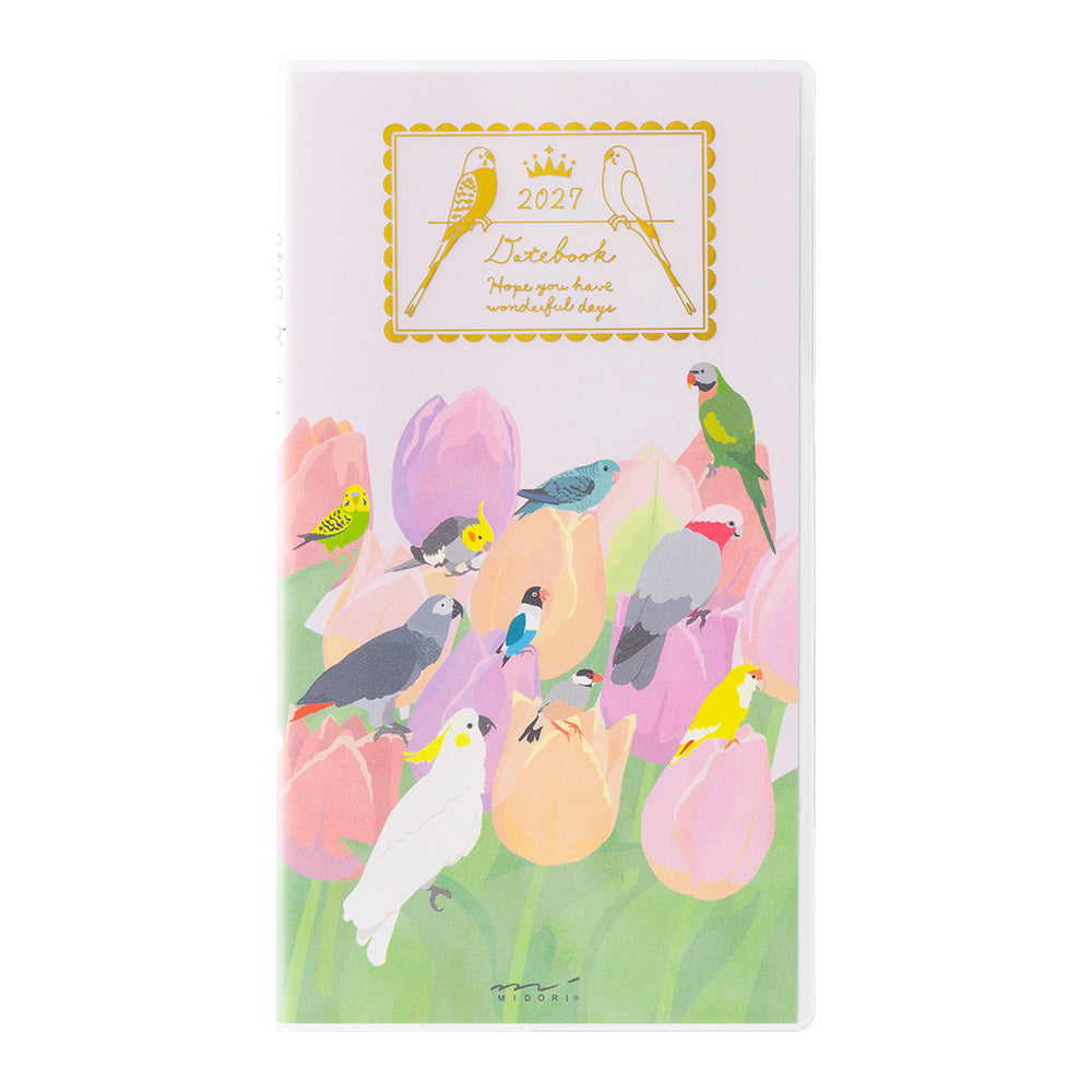 Midori Slim Pocket Diary - Bird