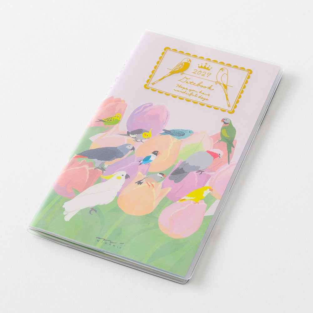 Midori Slim Pocket Diary - Bird