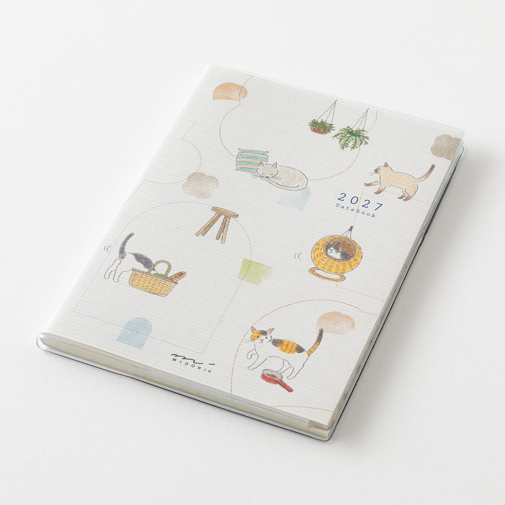 Midori A6 Pocket Diary - Cat