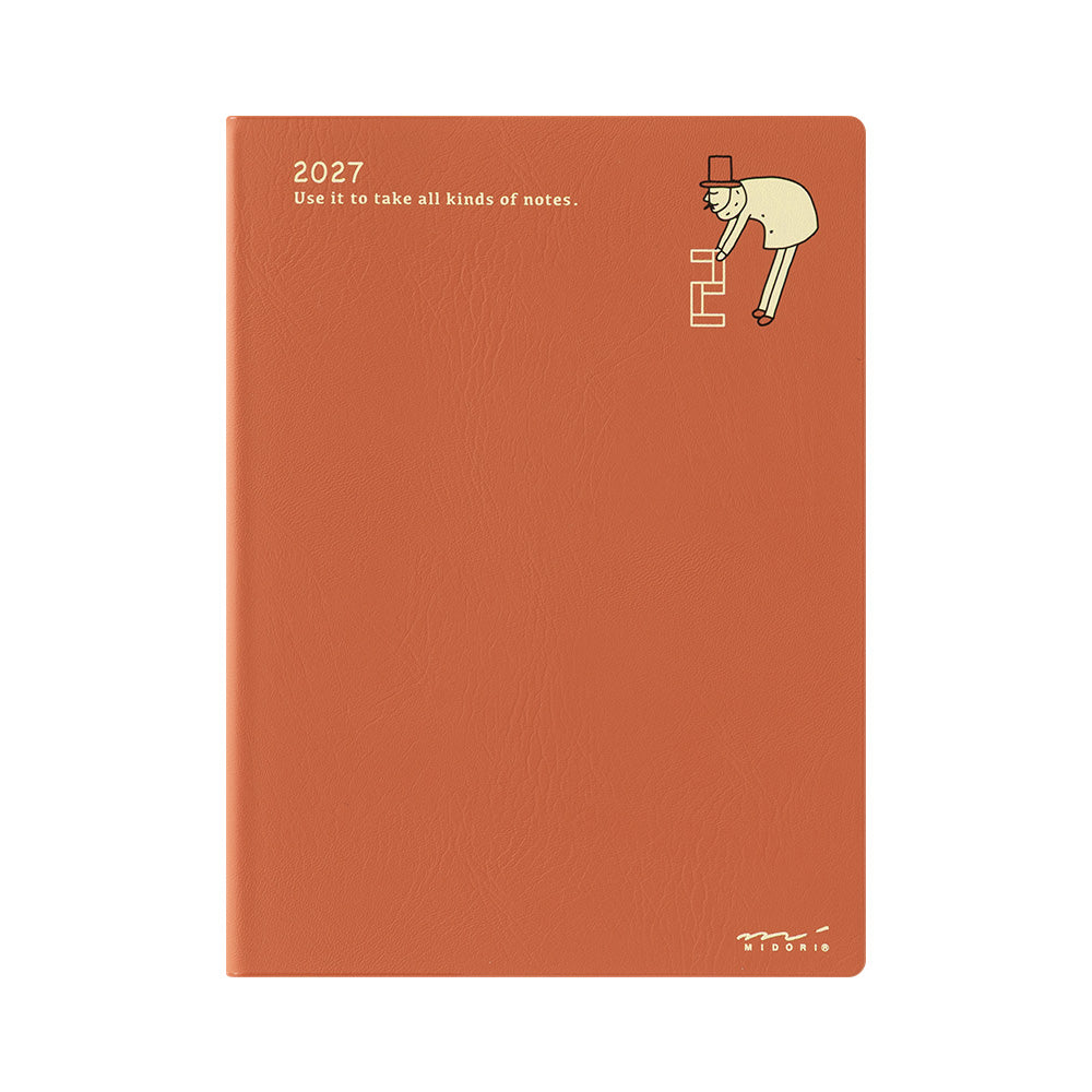Midori A6 Pocket Diary - Monthly Ojisan