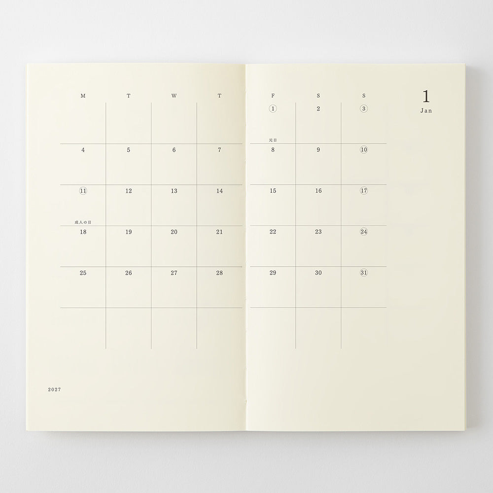 Midori MD Notebook Diary - B6 Slim