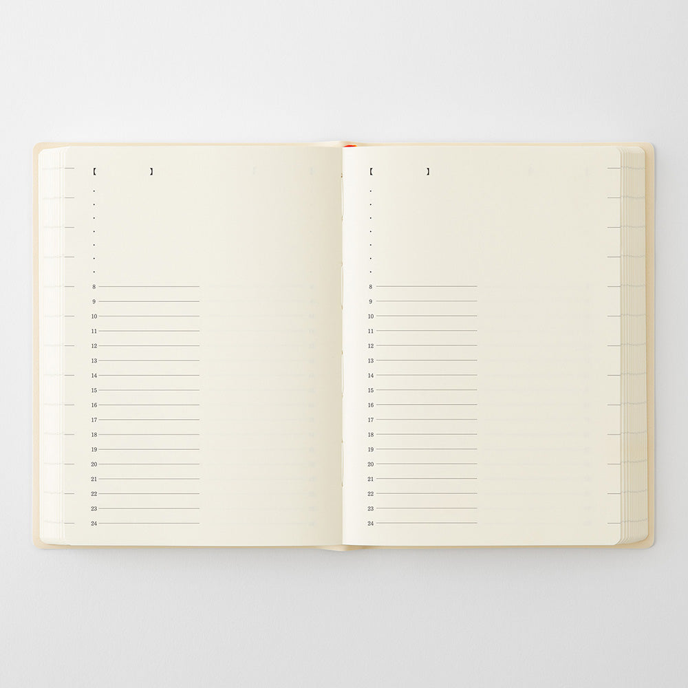 Midori MD Notebook Diary 1 Day 1 Page - A6