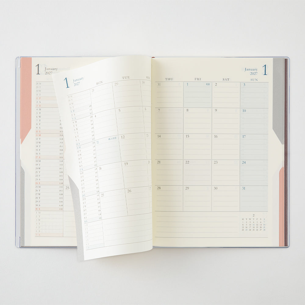 Midori B6 Double Schedule - Brown