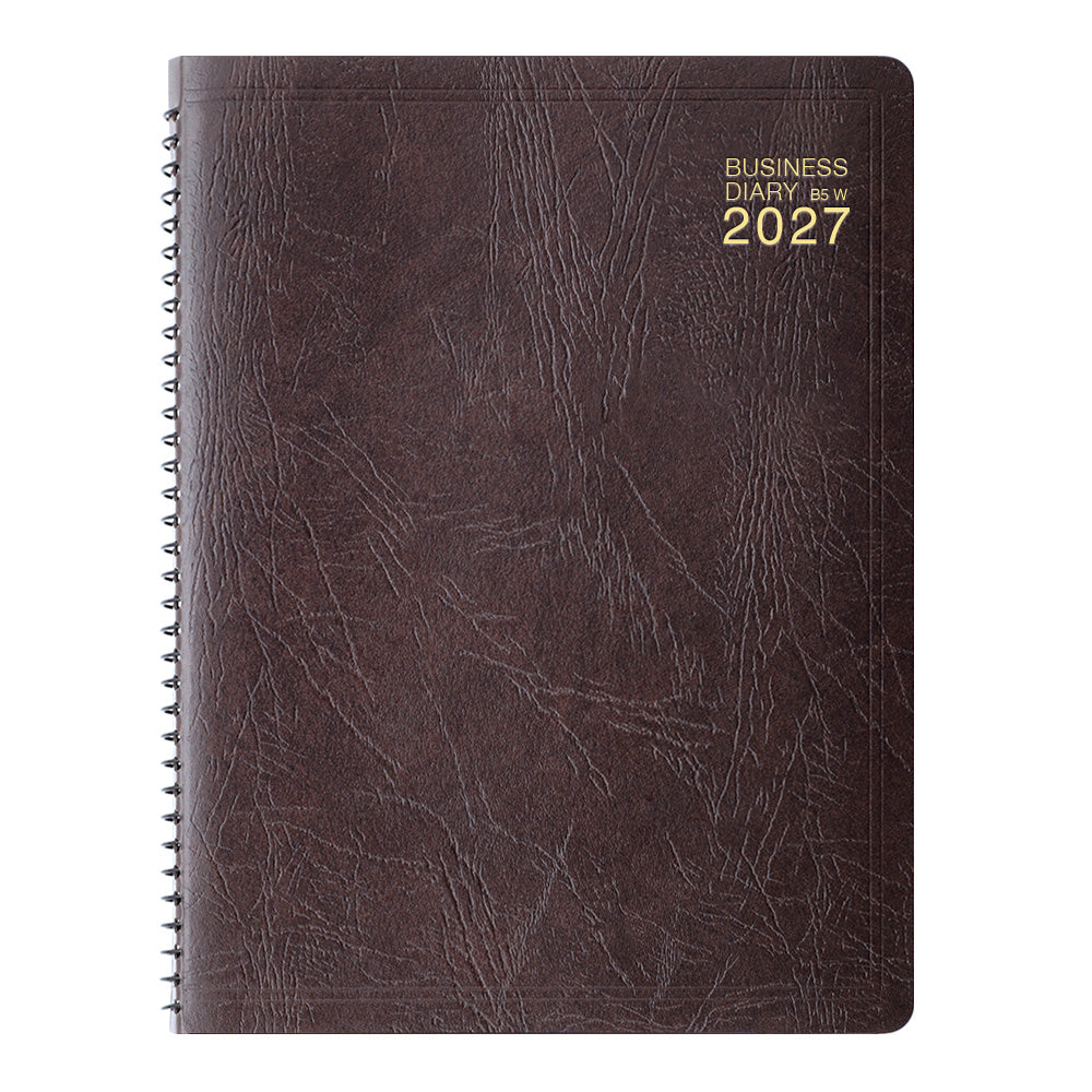 Midori Business Diary B5 Weekly Ring - Brown
