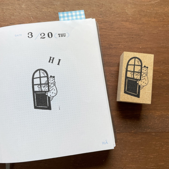 Stamp Marché Marle Illustration Stamp - Glimpses through the Door