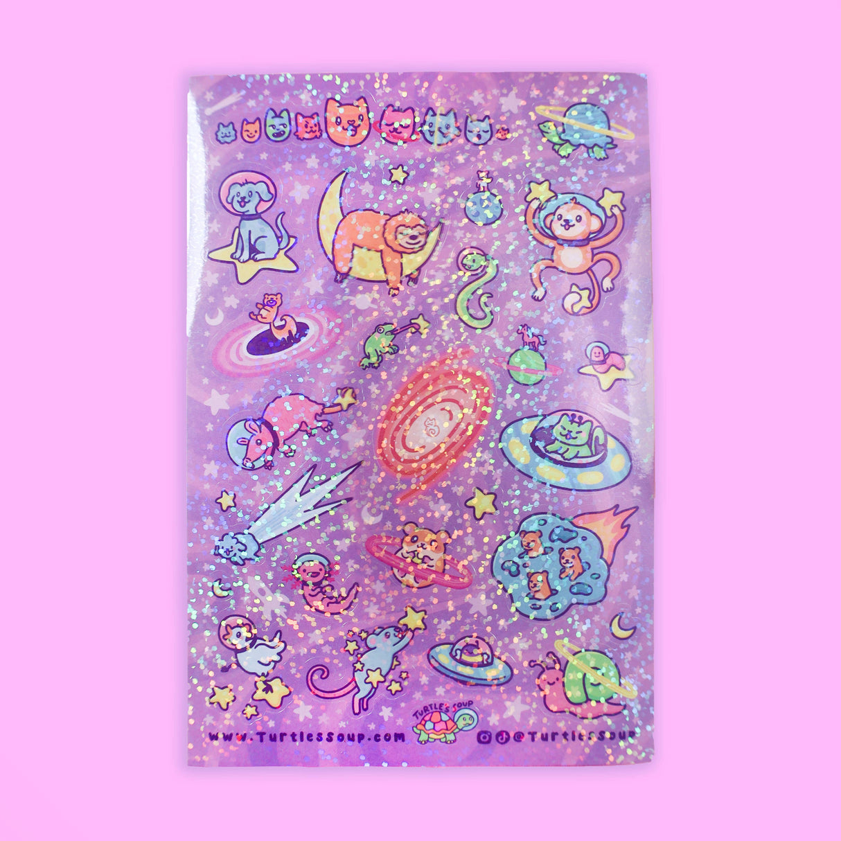 Cosmic Critters Vinyl Sticker Sheet