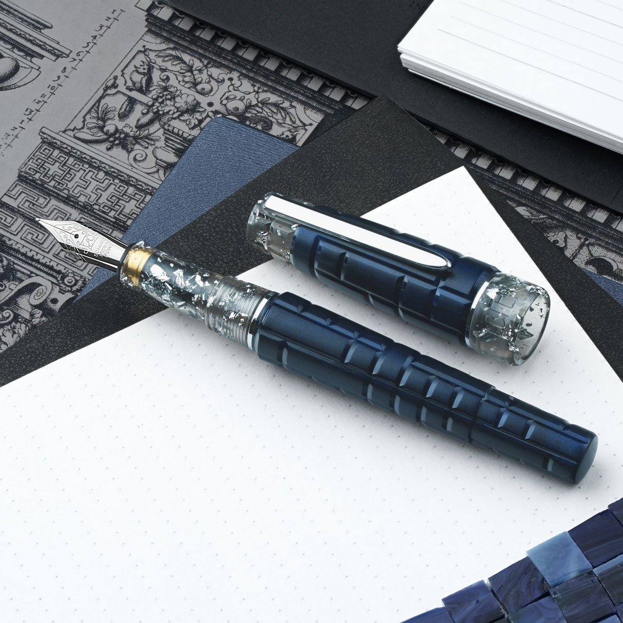 Benu Tessera Fountain Pen - Galena