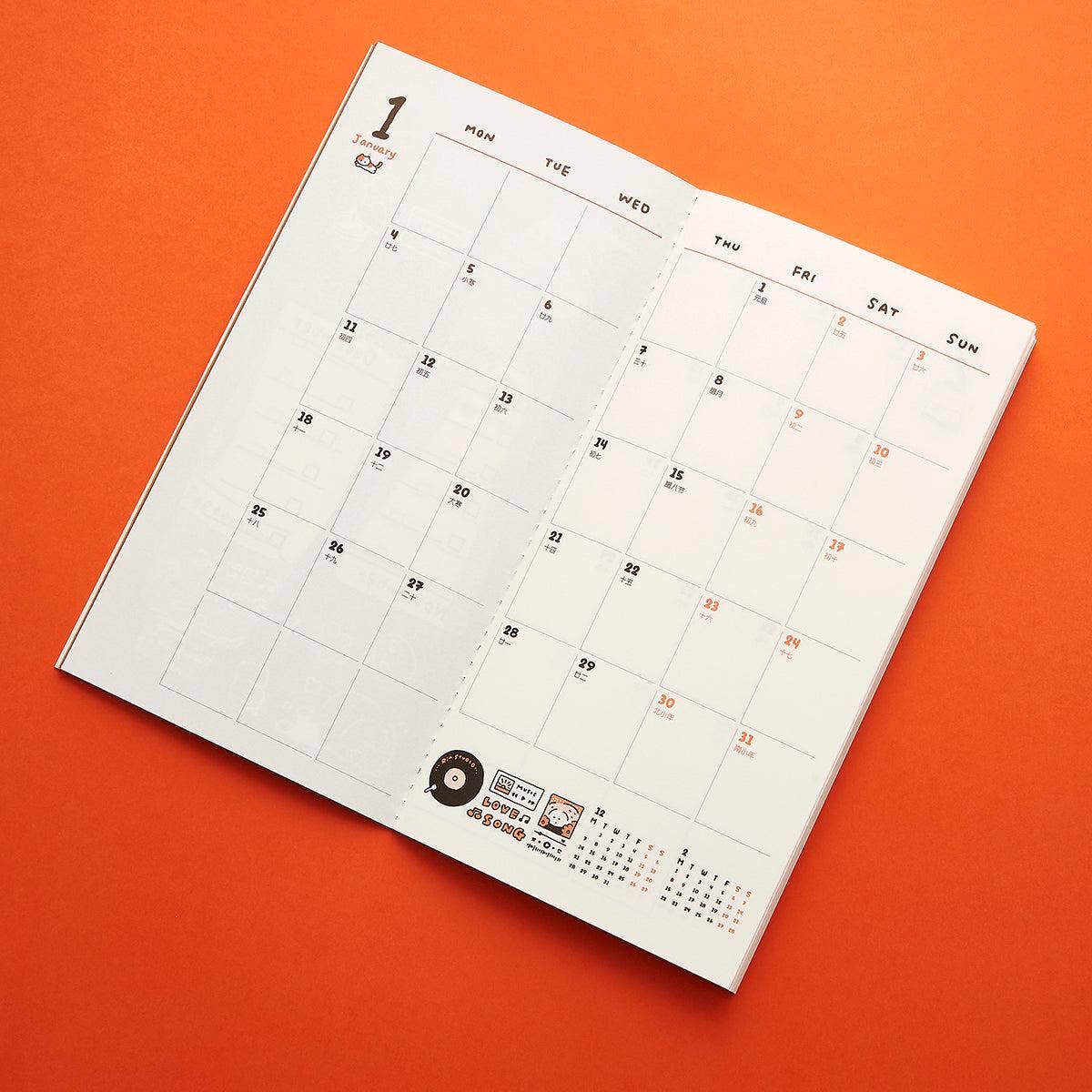 RiN! Studio 2027 TN Monthly Planner - The Little Things