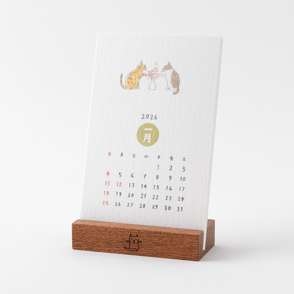 Midori Stand Calendar - Cat