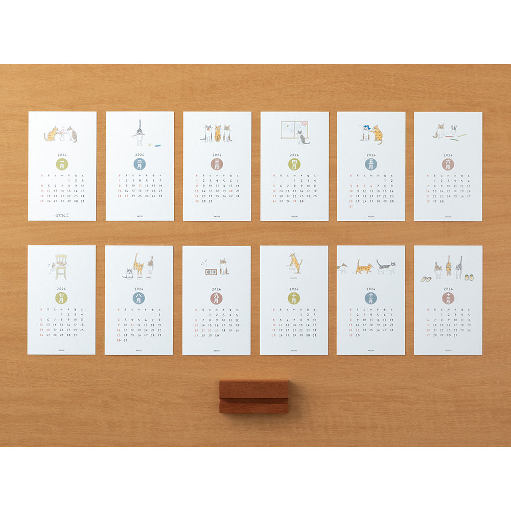 Midori Stand Calendar - Cat