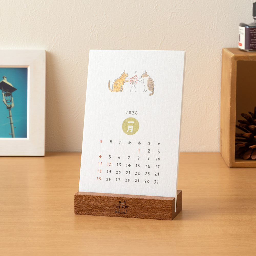 Midori Stand Calendar - Cat