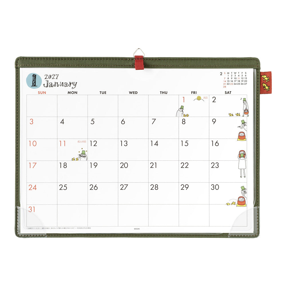 Midori Desk Calendar A4 - Ojisan