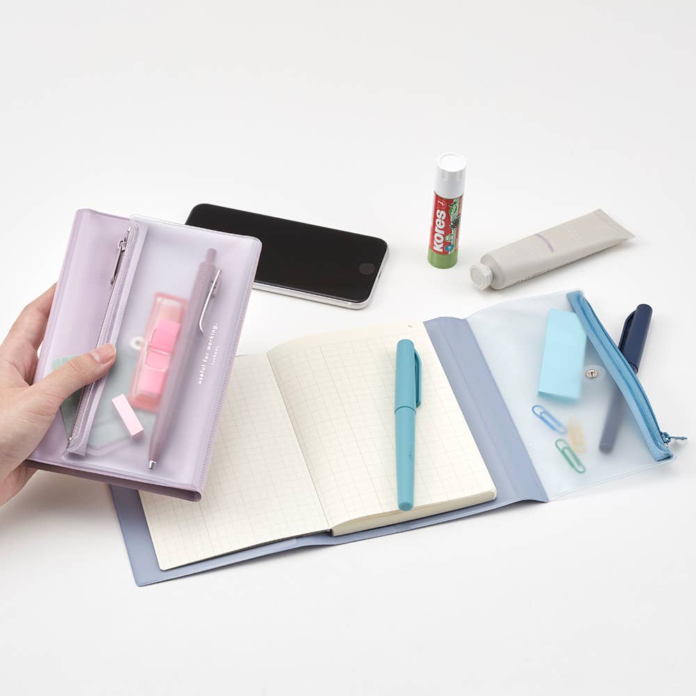 Isshoni. Pen Case + NoteBook Cover PVC A6