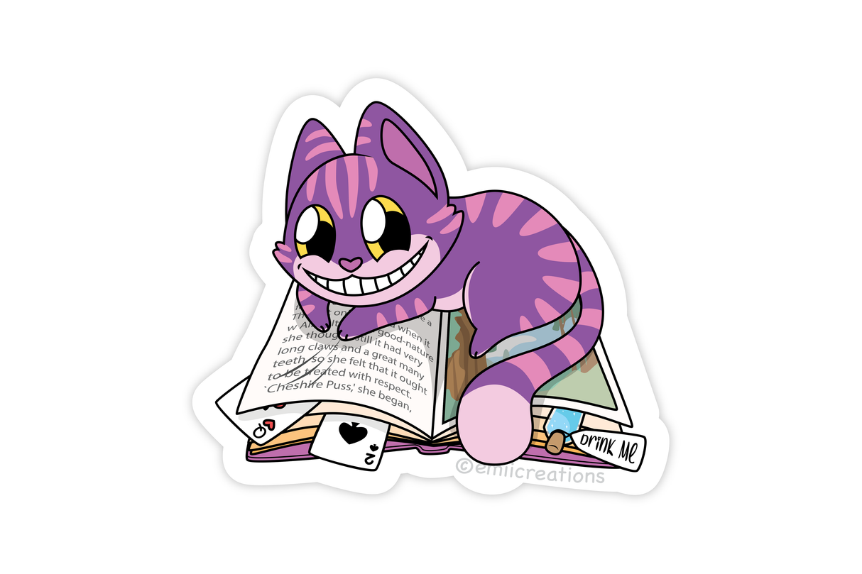 Emii Creations Cheshire Cat Sticker