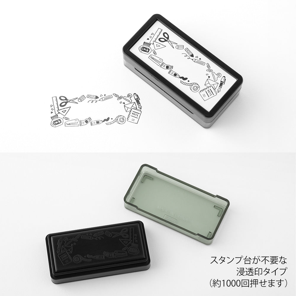 Midori Pre-Inked Half Size Stamp
