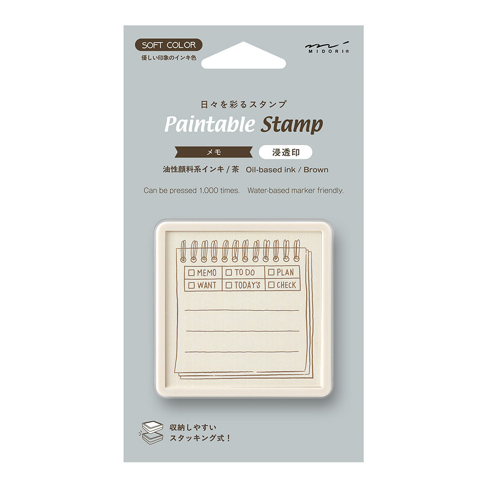 Midori Paintable Pre-Inked Stamp