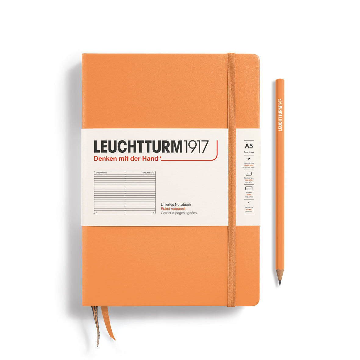 Leuchtturm A5 Hardcover Notebook - Ruled