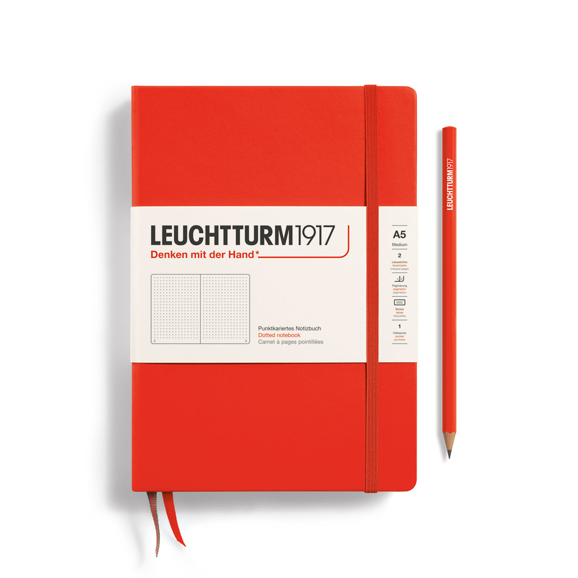 Leuchtturm A5 Hardcover Notebook - Dot Grid