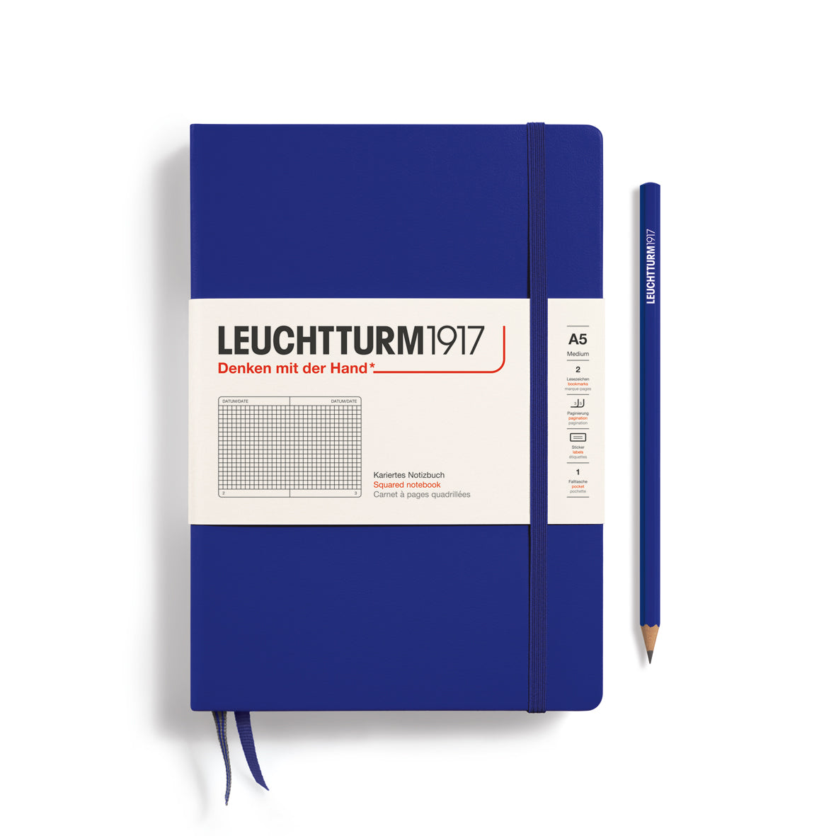 Leuchtturm A5 Hardcover Notebook - Squared