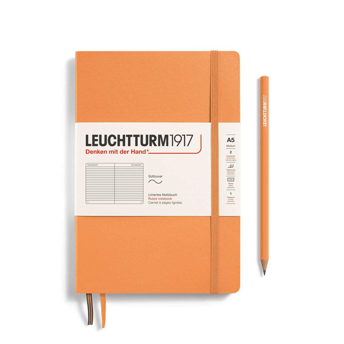 Leuchtturm A5 Softcover Notebook - Ruled