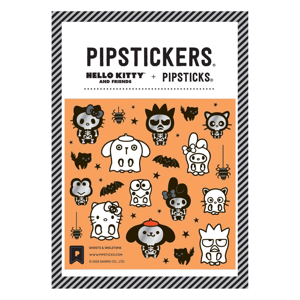 Pipsticks Hello Kitty And Friends Ghosts & Skeletons Stickers