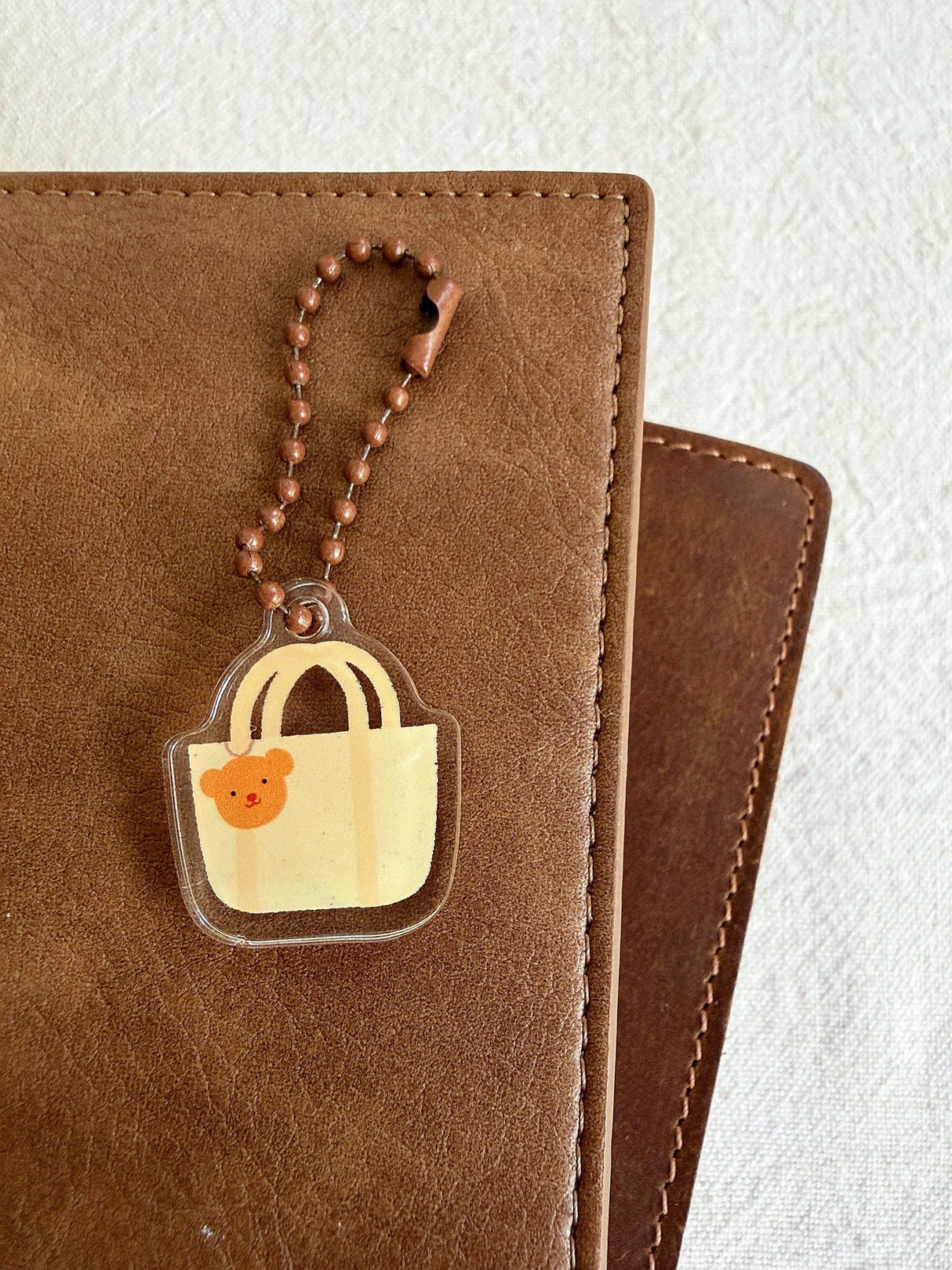 Bloom Paper Studio Teddy Charm Planner Bag Acrylic Charm