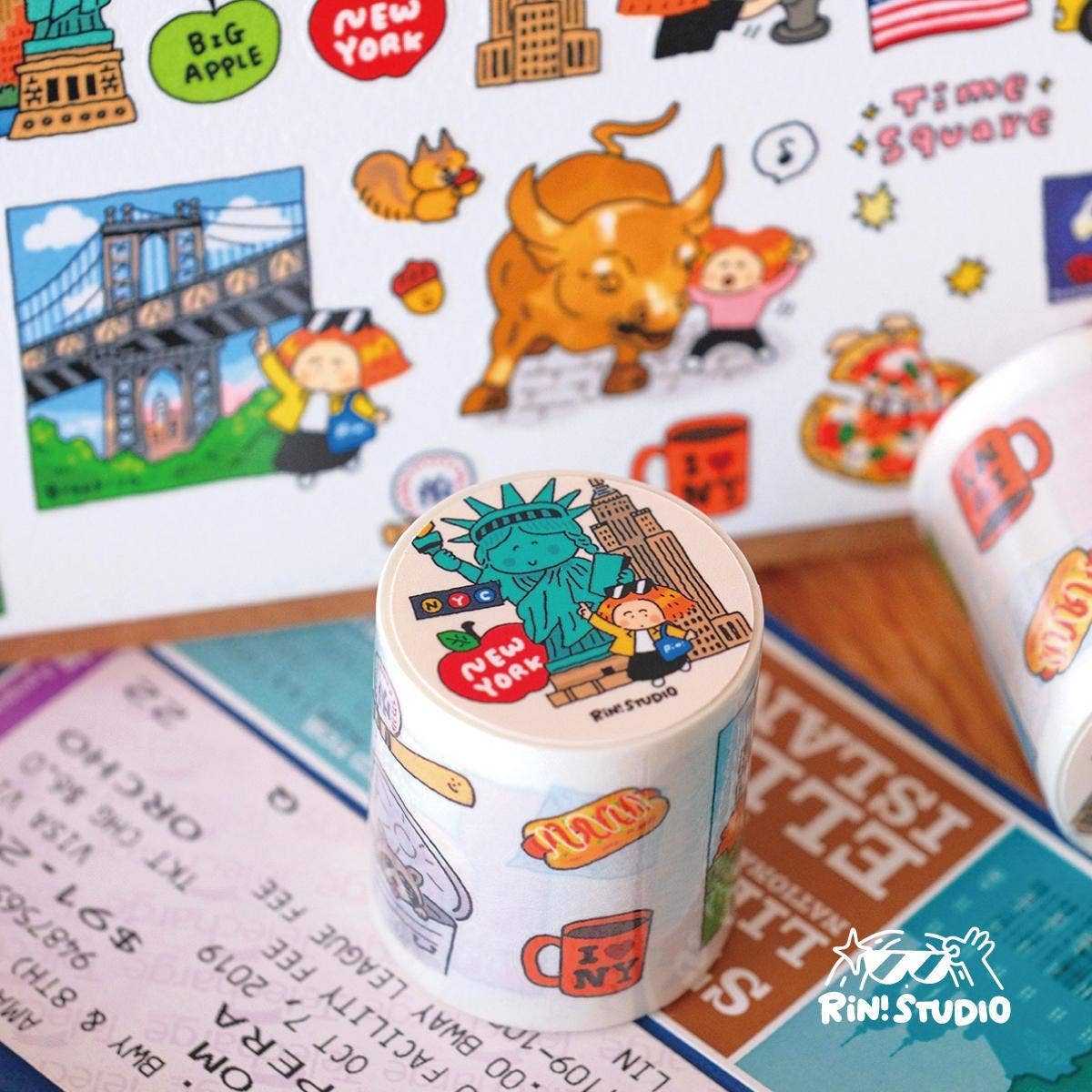 RiN! Studio New York City Die-Cut Washi Tape