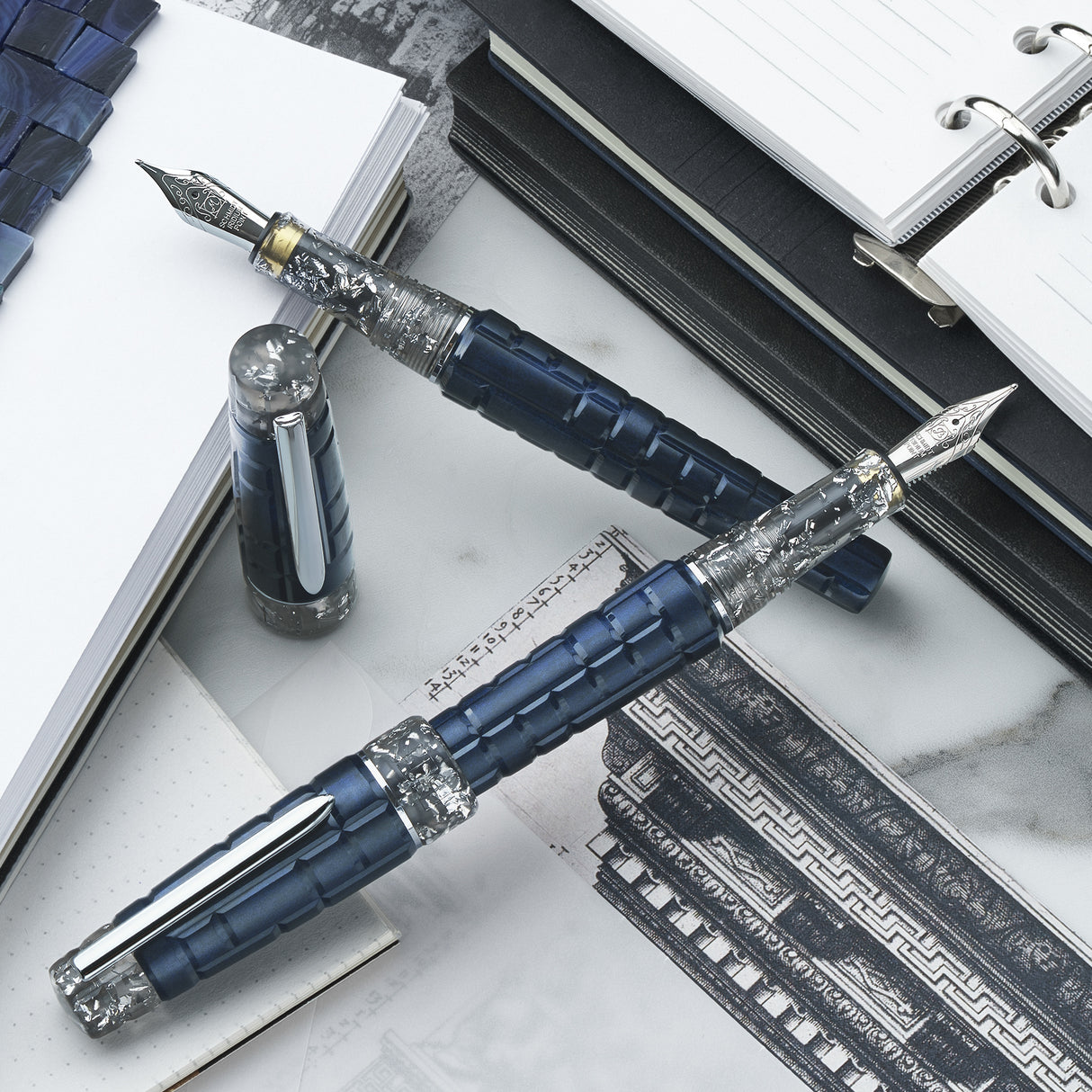 Benu Tessera Fountain Pen - Galena