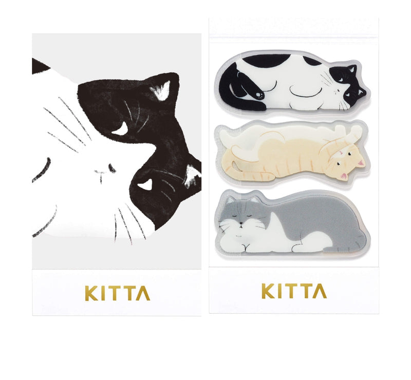 KITTA Portable Washi Decorative Tape - Clear - Cat