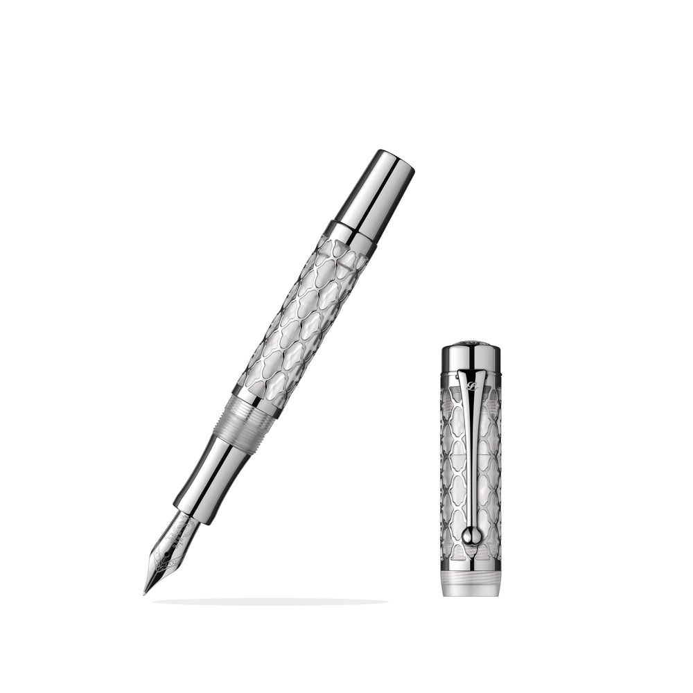 Laban Flora Fountain Pen - Silver (Doorbuster)