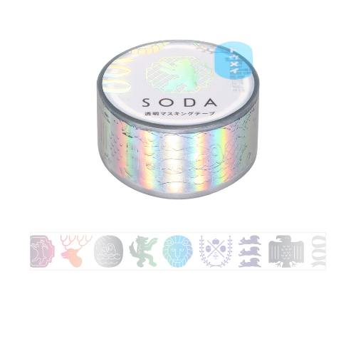 King Jim SODA Transparent Masking Tape - Emblem