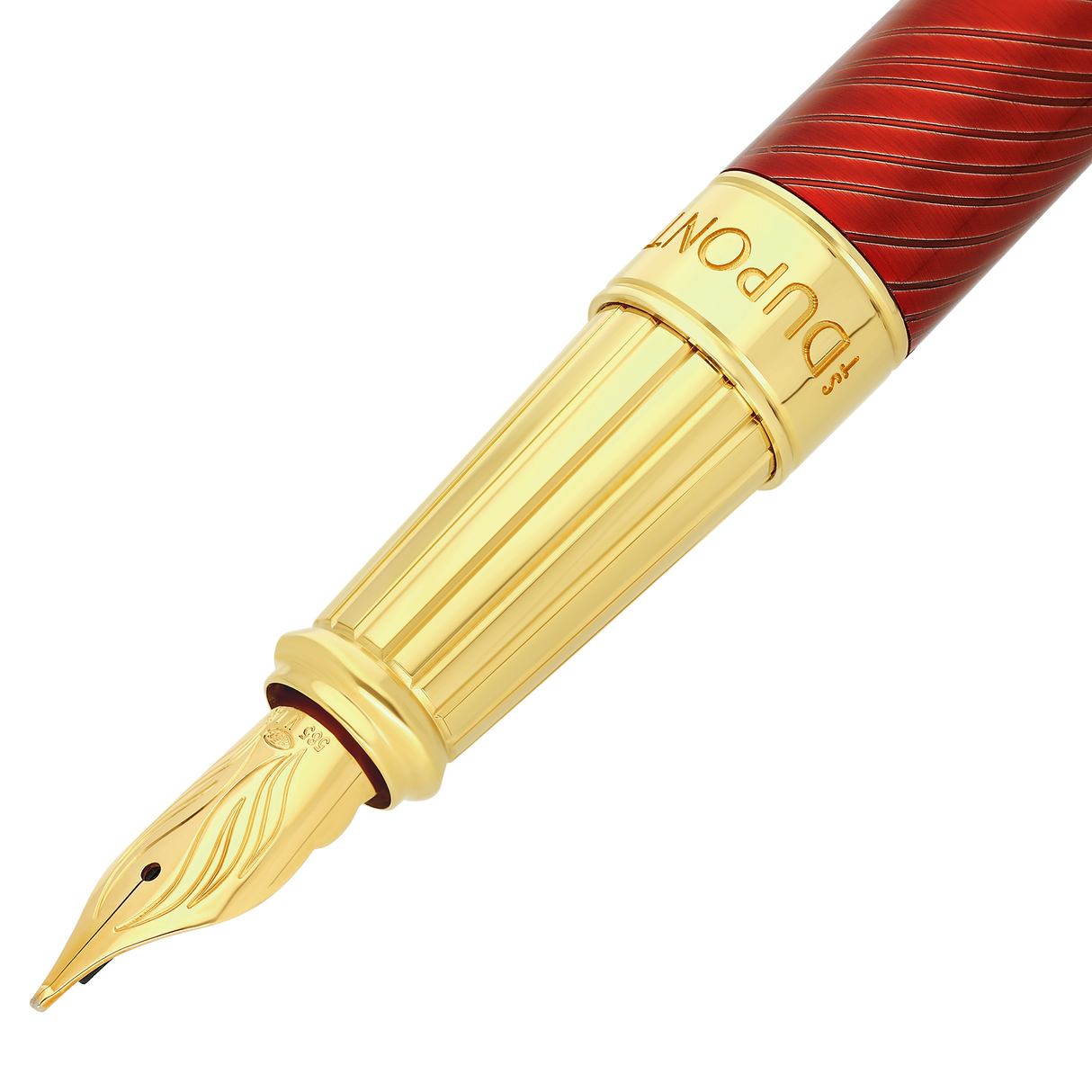 S.T. Dupont Line D Eternity Horsemane Fountain Pen - Red (Limited Edition)