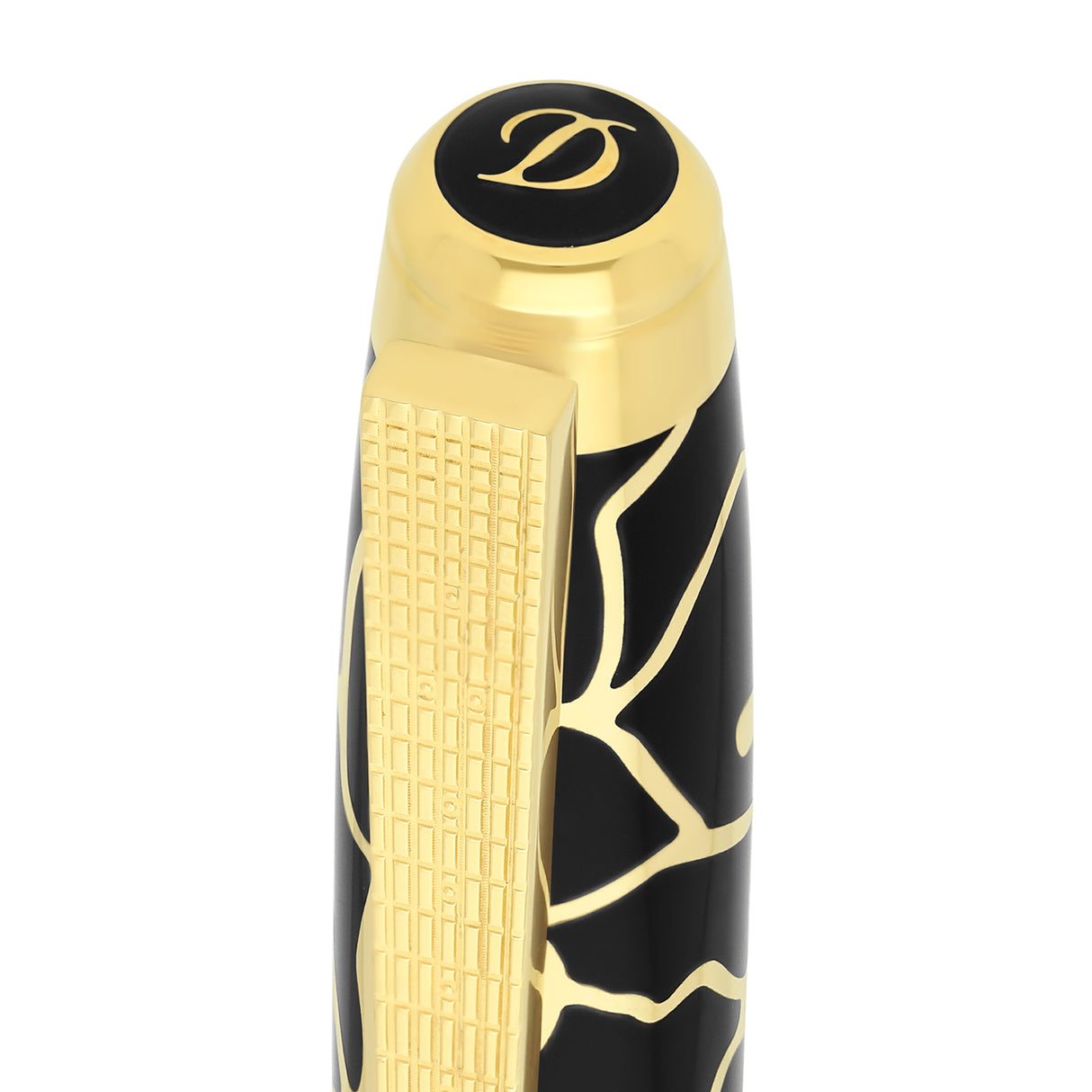 S.T. Dupont Fender Line D Large Fountain Pen - Black