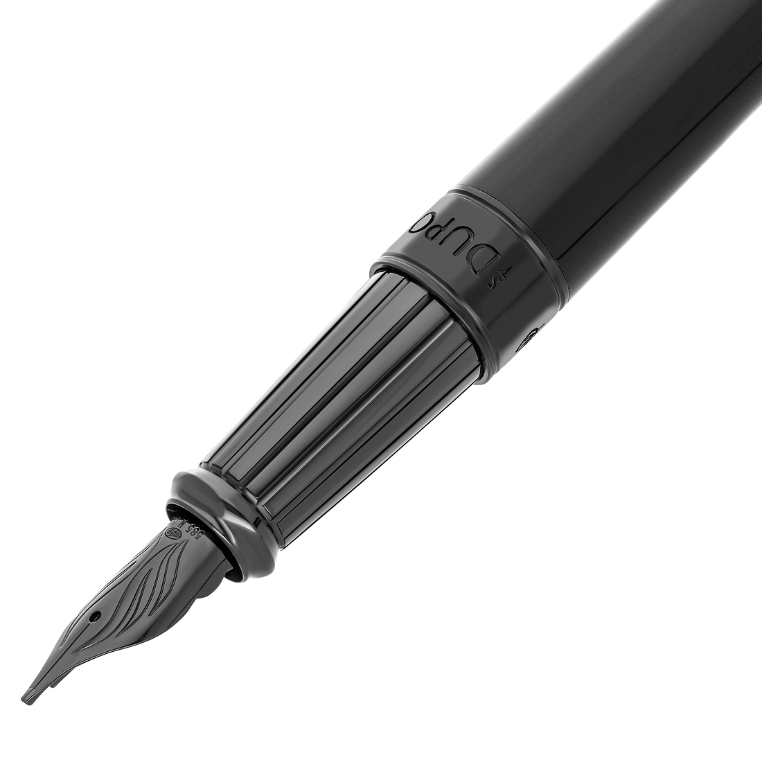 S.T. Dupont Line D Eternity Fountain Pen - Silky Black Lacquer