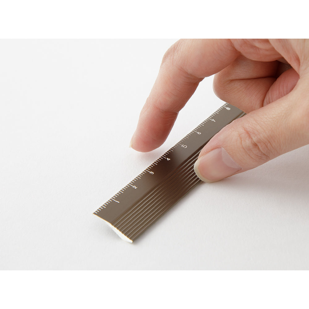 Midori Aluminum Ruler 15cm - Brown
