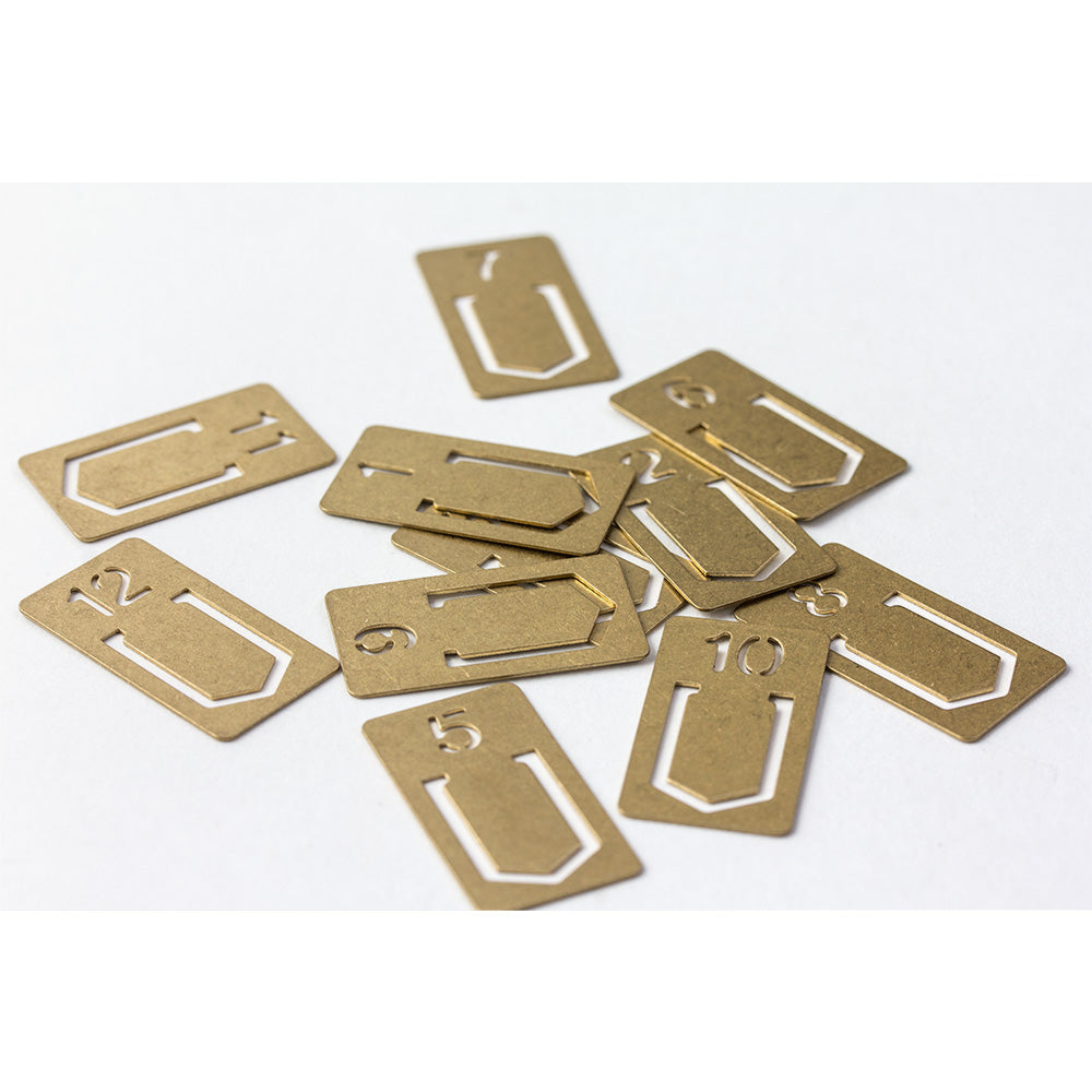 Traveler's Brass Number Clip
