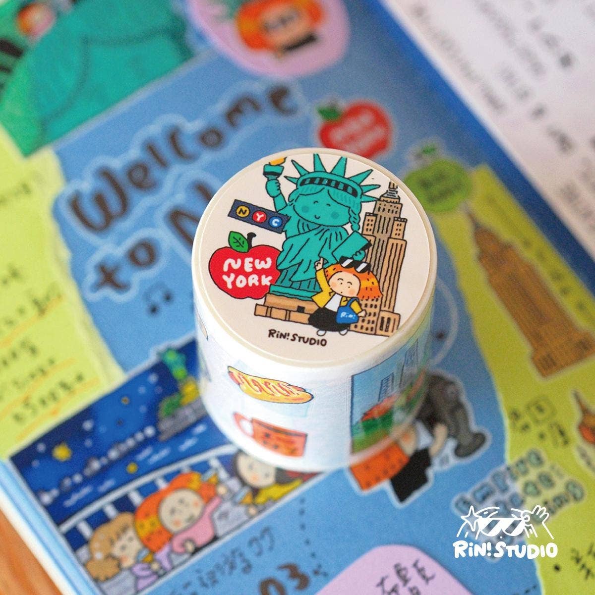 RiN! Studio New York City Die-Cut Washi Tape
