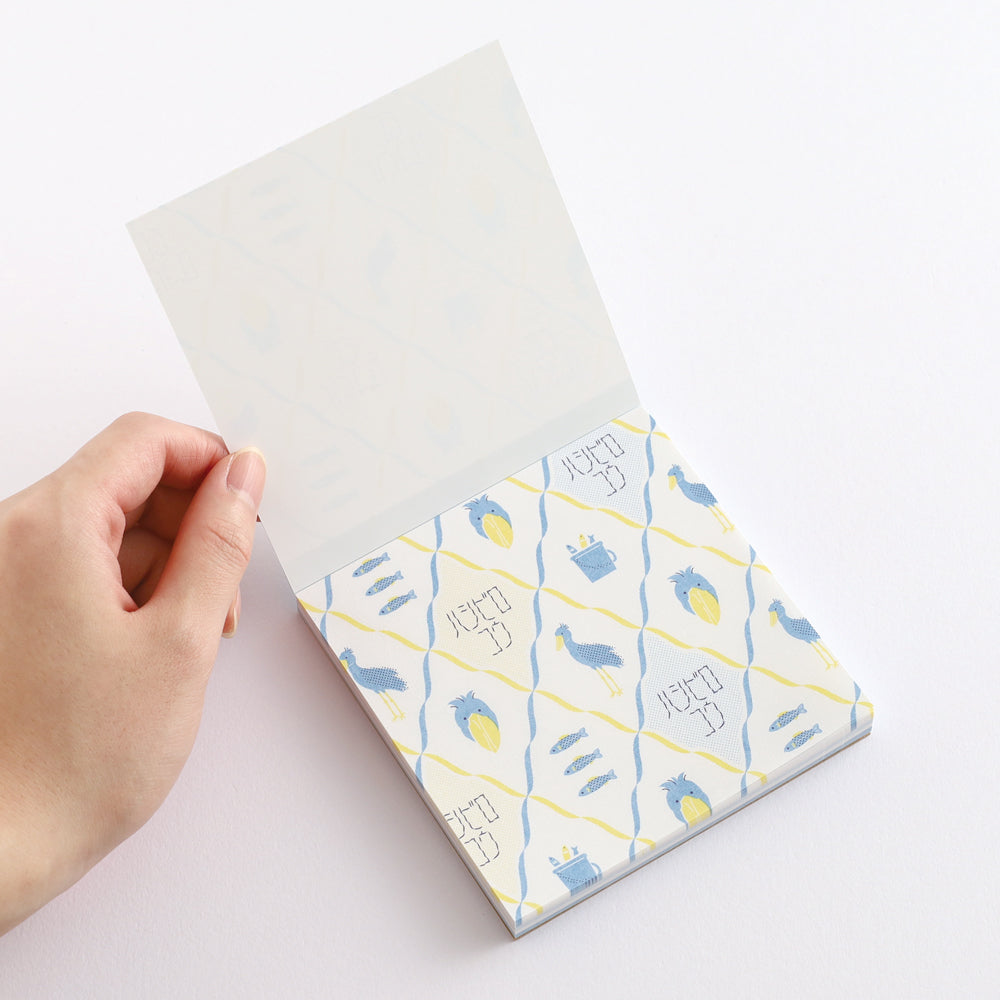 Green Flash Animal Department Store Memo Pad - Shoebill