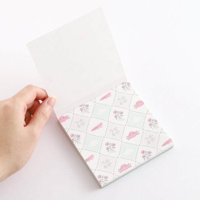 Green Flash Animal Department Store Memo Pad - Axolotl