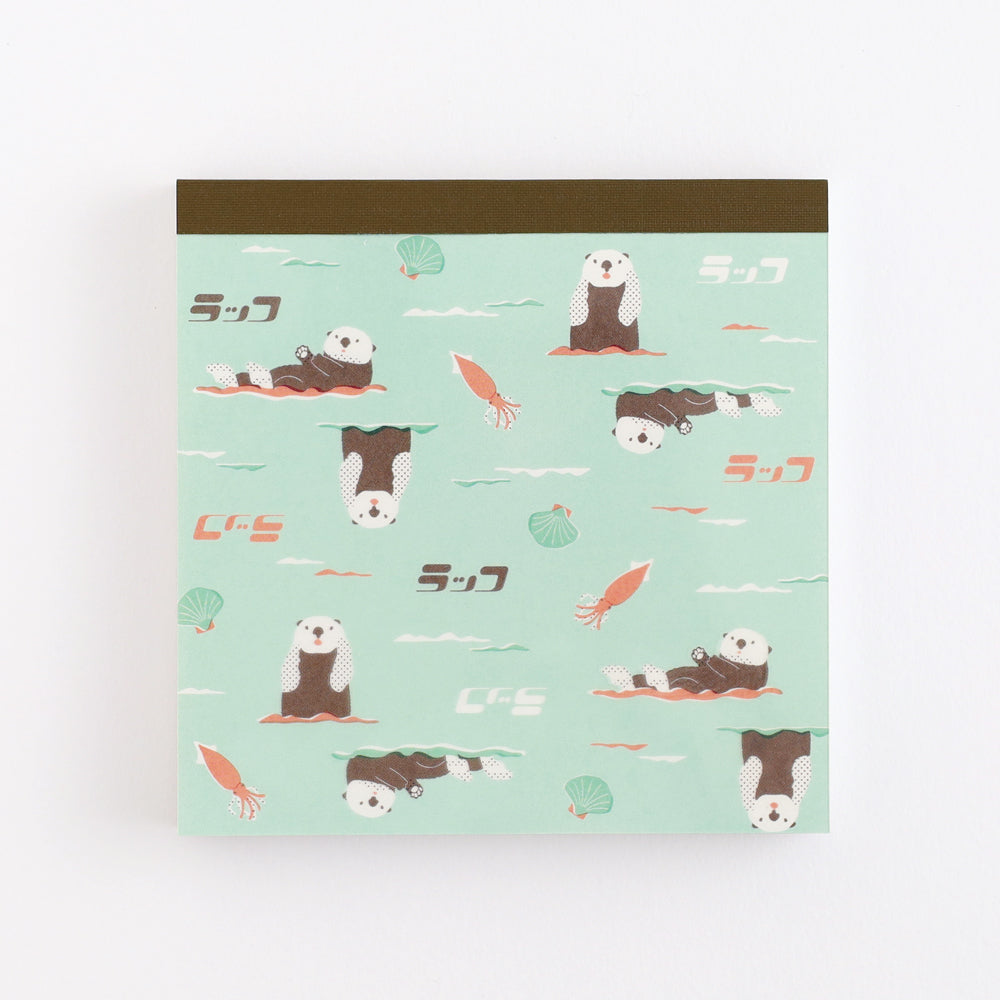 Green Flash Animal Department Store Memo Pad - Sea Otter