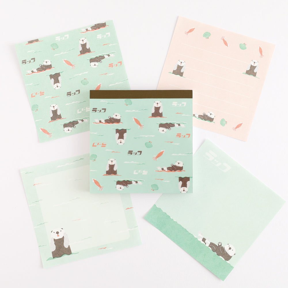 Green Flash Animal Department Store Memo Pad - Sea Otter