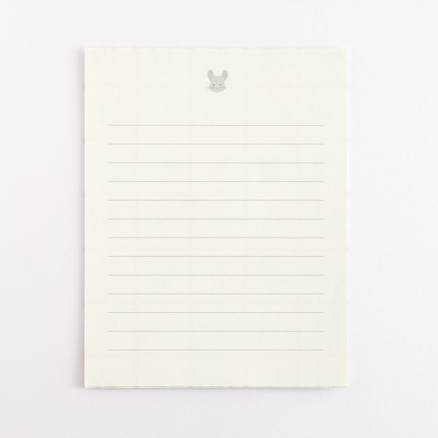 Green Flash Animal Department Store Letter Set - Chinchilla