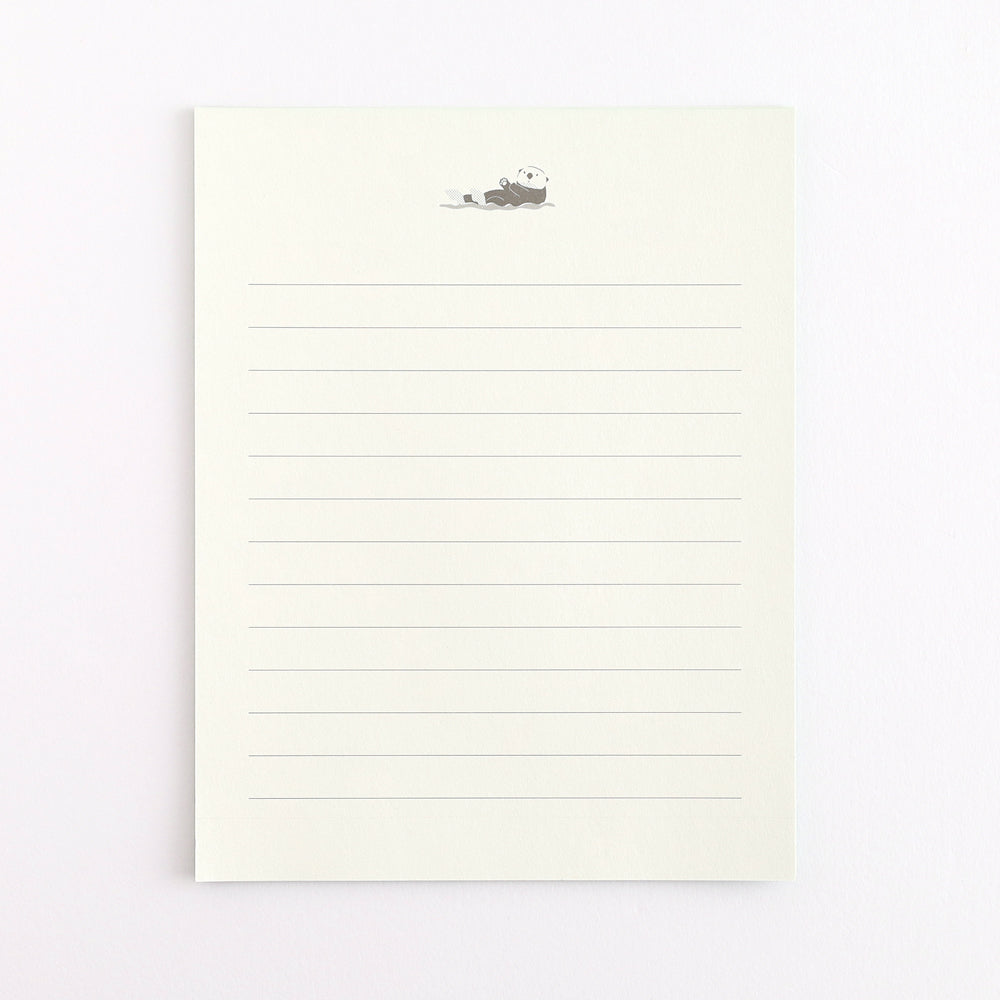 Green Flash Animal Department Store Letter Set - Sea Otter