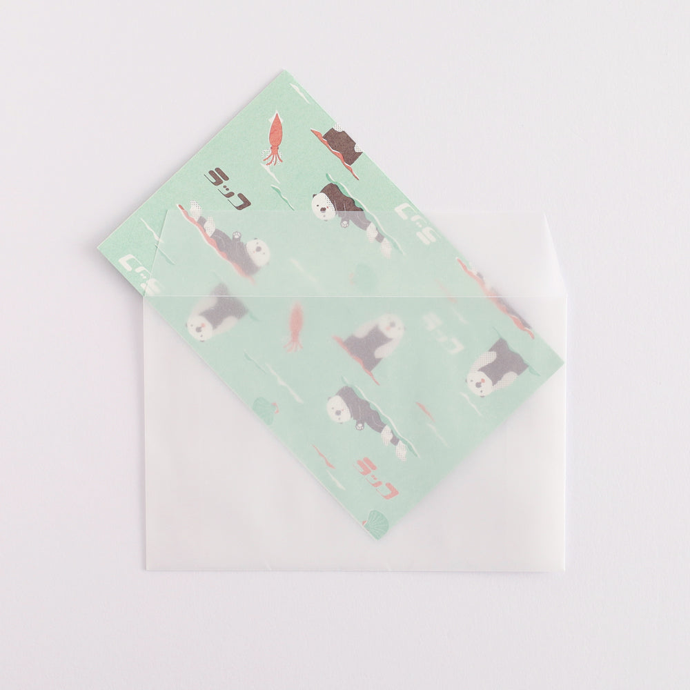 Green Flash Animal Department Store Letter Set - Sea Otter